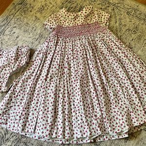 Ralph Lauren smocked embroidered dress w Bloomers
